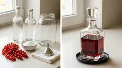Domowa nalewka z czerwonej porzeczki – prosty przepis na rubinowy trunek