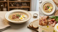 Żurek wielkanocny z białą kiełbasą i boczkiem – łagodny, wyrazisty i zawsze się udaje