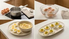 Jajka faszerowane na Wielkanoc: kremowy farsz z żółtek, majonezu i musztardy